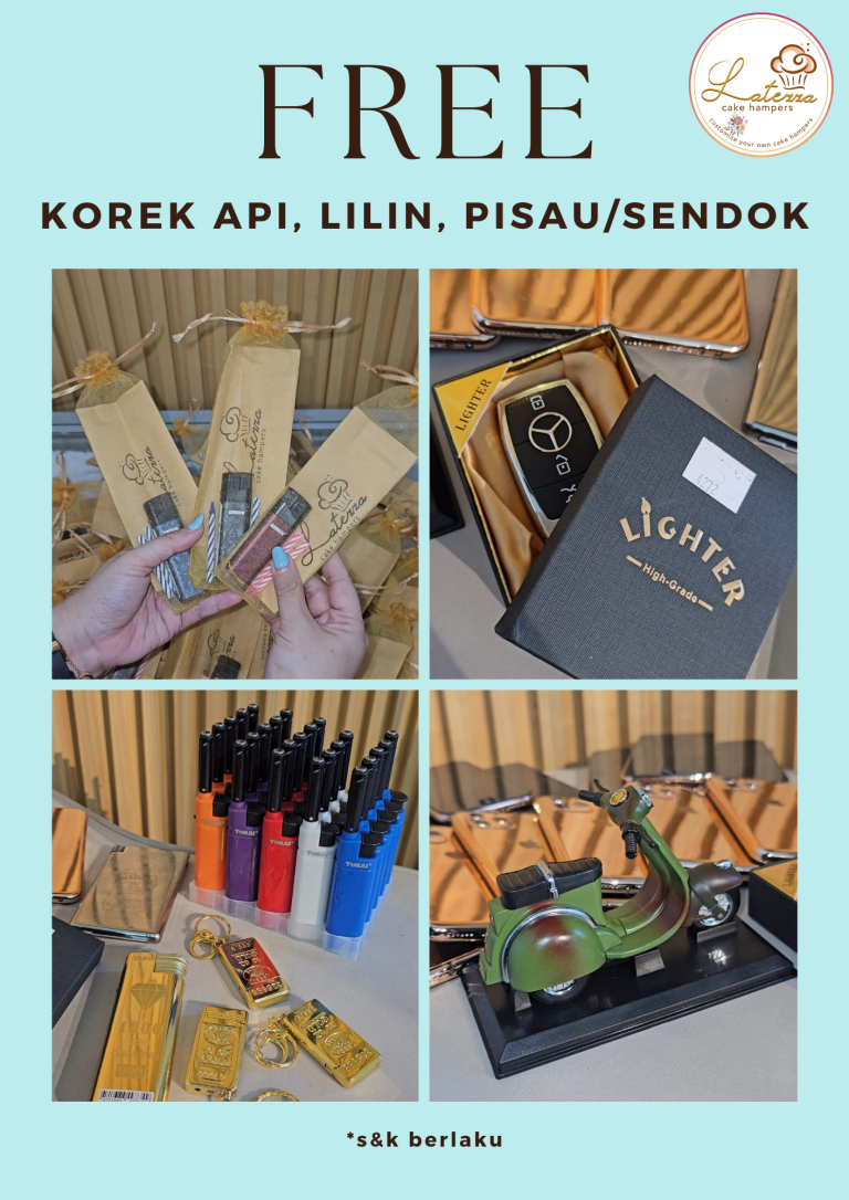 korek api, lilin, pisau/sendok