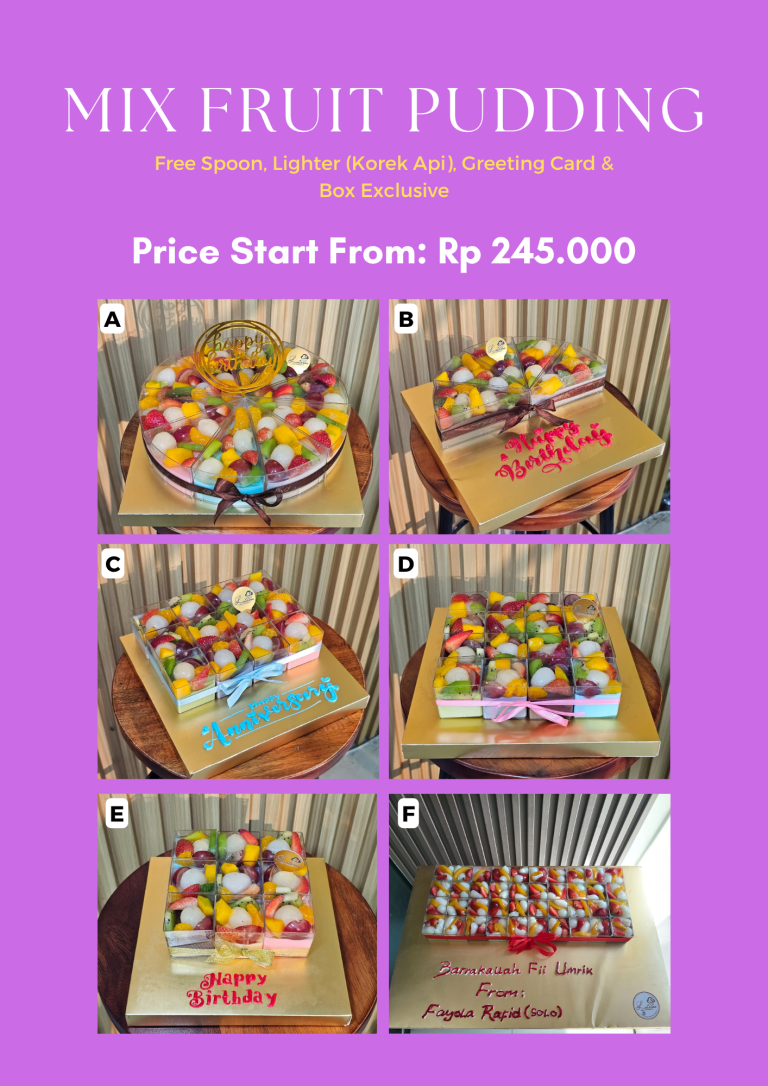 mix fruit pudding