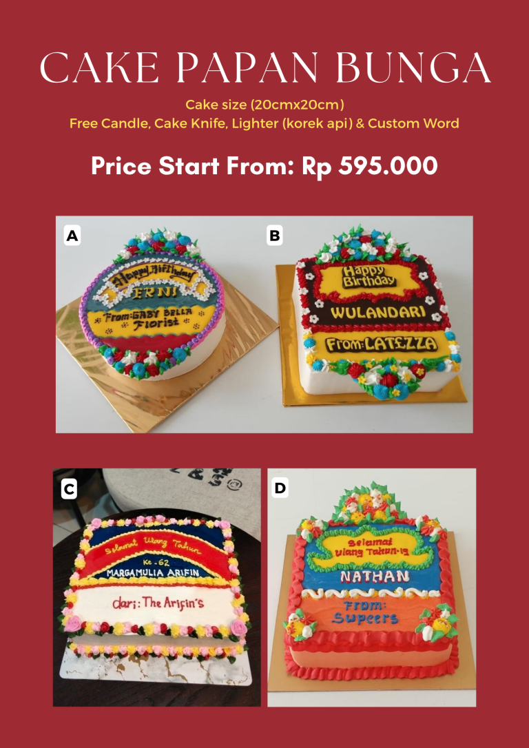 cake papan bunga