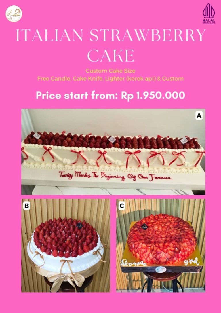 ITALIAN STRAWBERRY CAKE Latezza Cake