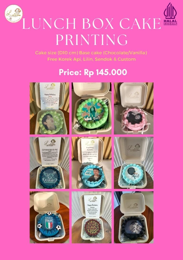 LUNCH BOX CAKE PRINTING Latezza Cake