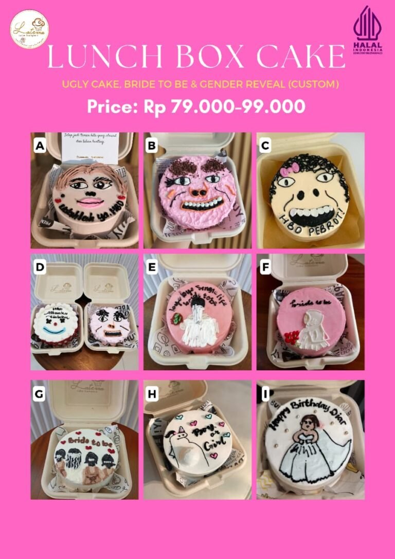 LUNCH BOX CAKE (UGLY CAKE, BRIDE TO BE & GENDER REVEAL) Latezza Cake