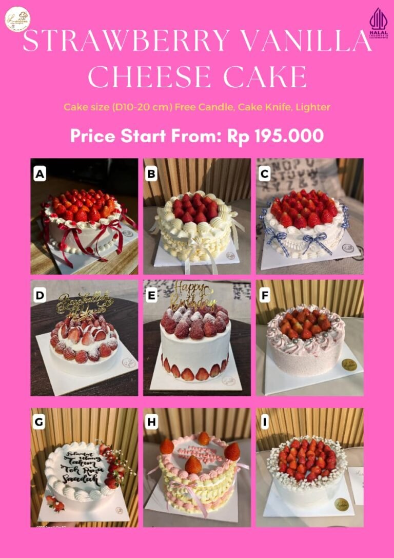 strawberry vanilla cheese cake rp 195 000 1 1